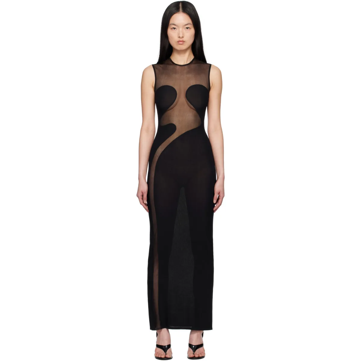 Knit Molded Bodycon Maxi Dress