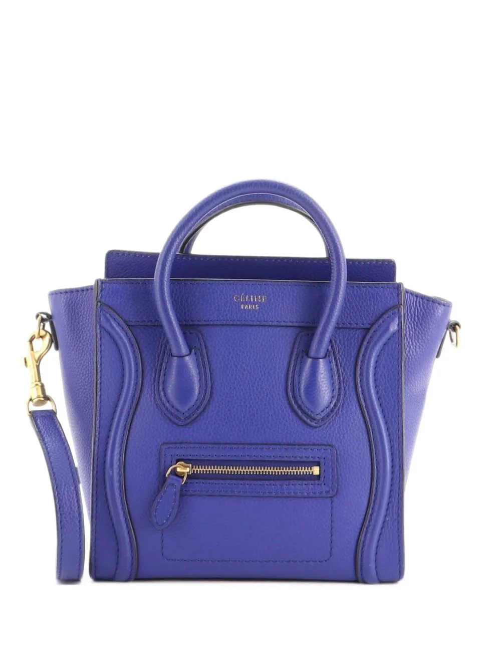 Luggage Bag Grainy Leather Nano Crossbody Bag