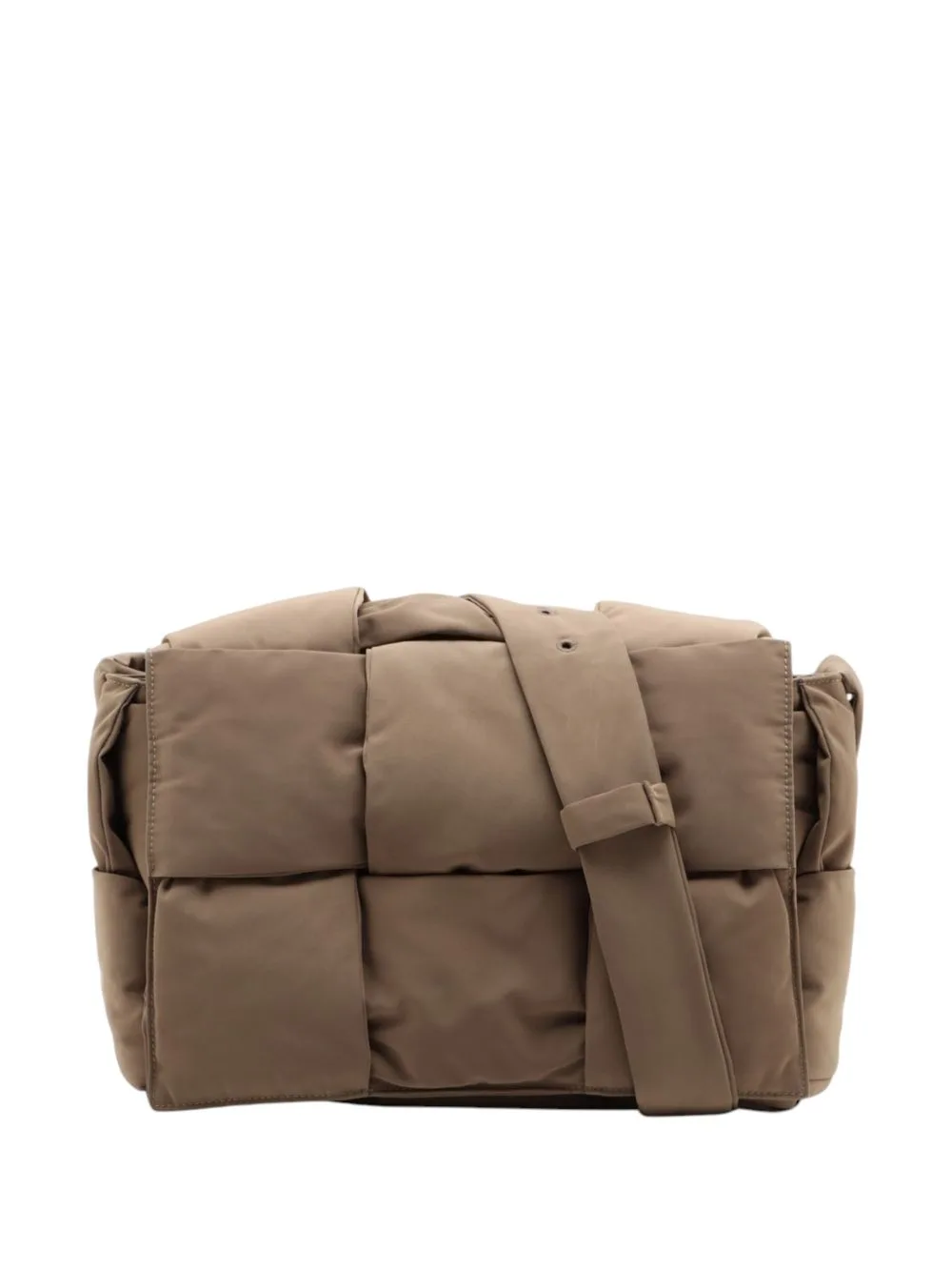 2012-2026 Nylon Maxi Intrecciato Padded Tech Cassette Crossbody Bag