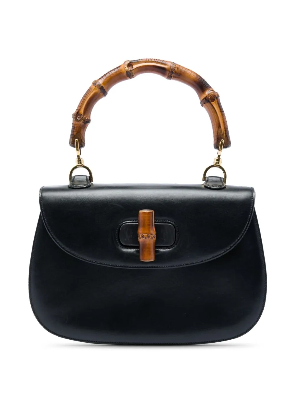 20th Century Calfskin Bamboo Night Satchel