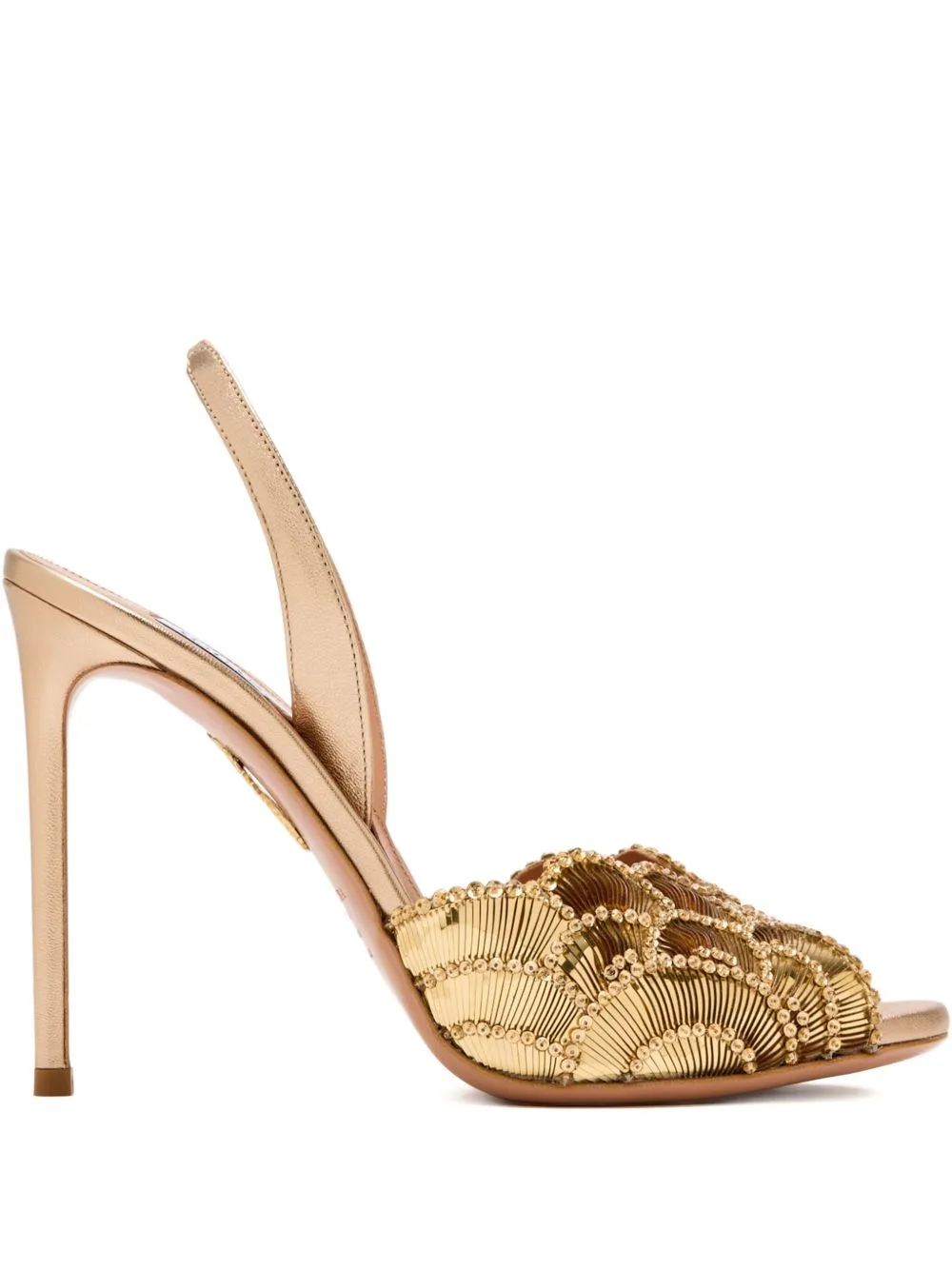 105mm Crystal-Embellishment Sandals