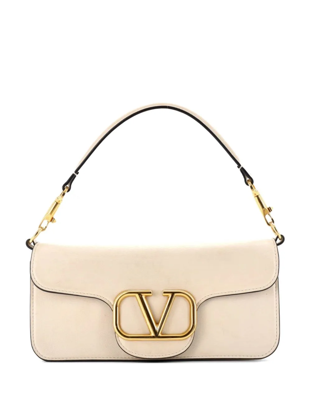 VLogo Loco Flap Shoulder Bag Leather Medium Clutch Bag