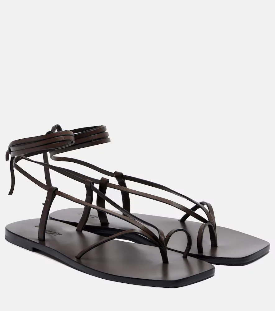 Nolan Leather Thong Sandals