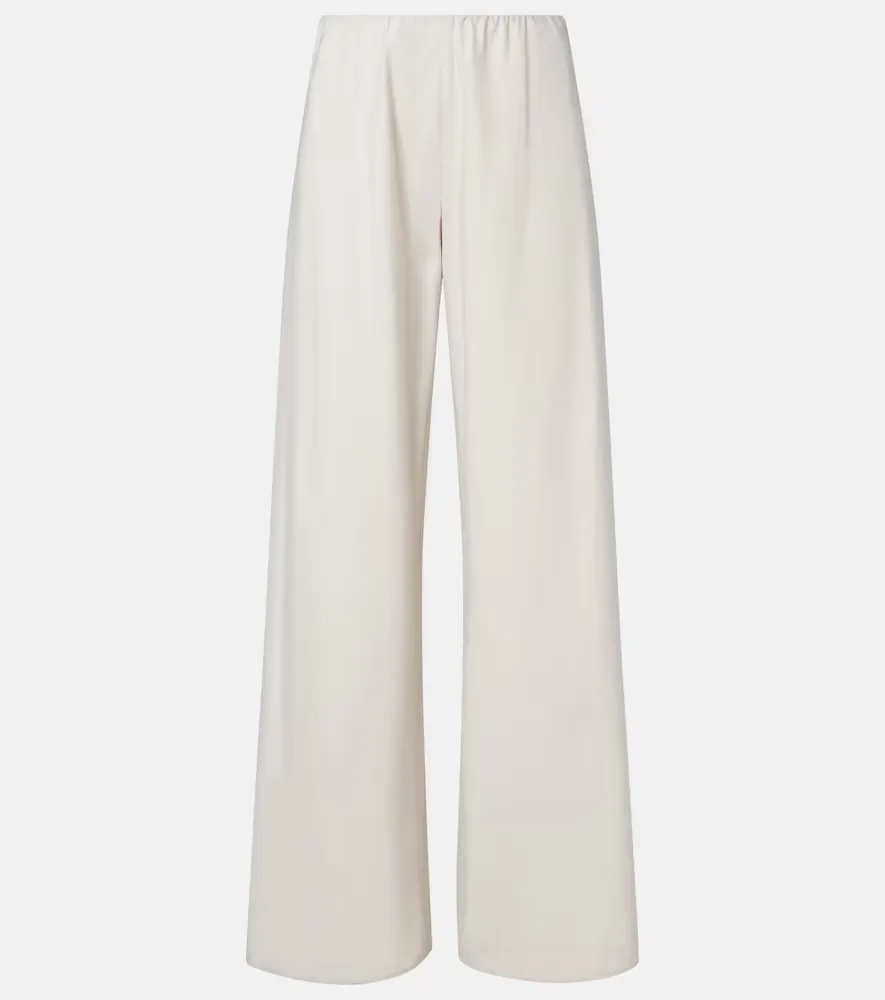 Colette Cotton Twill Wide-Leg Pants