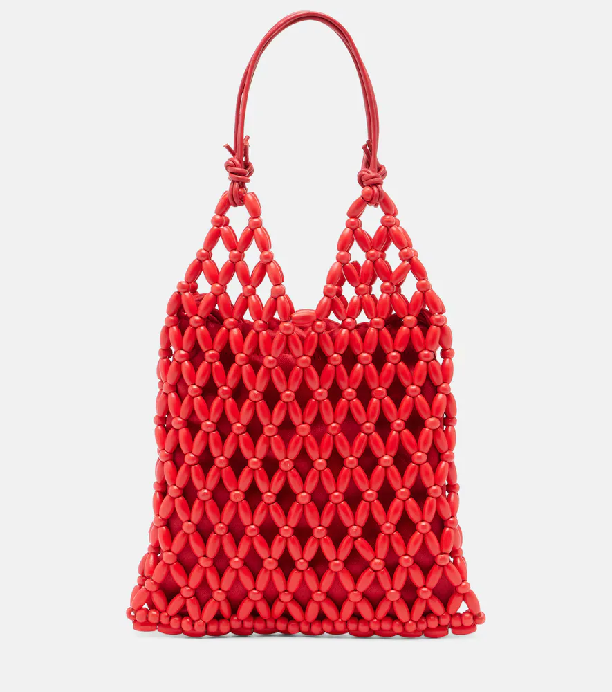 Karla Beaded Top-Handle Bag by Staud