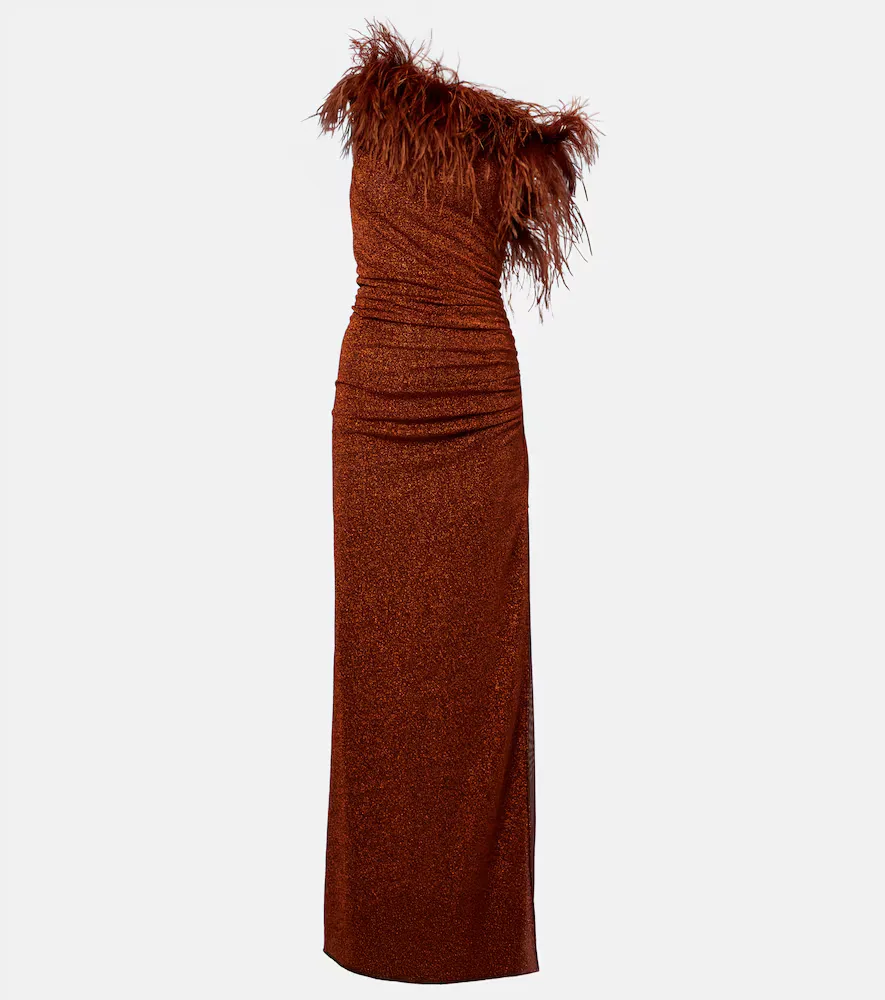 Oséree Lumière Plumage Maxi Dress by Oseree