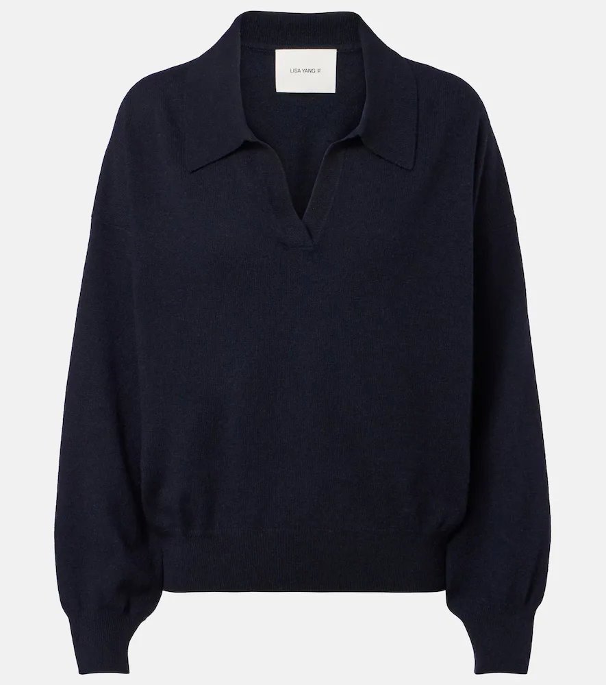 Katriel Cashmere Polo Sweater