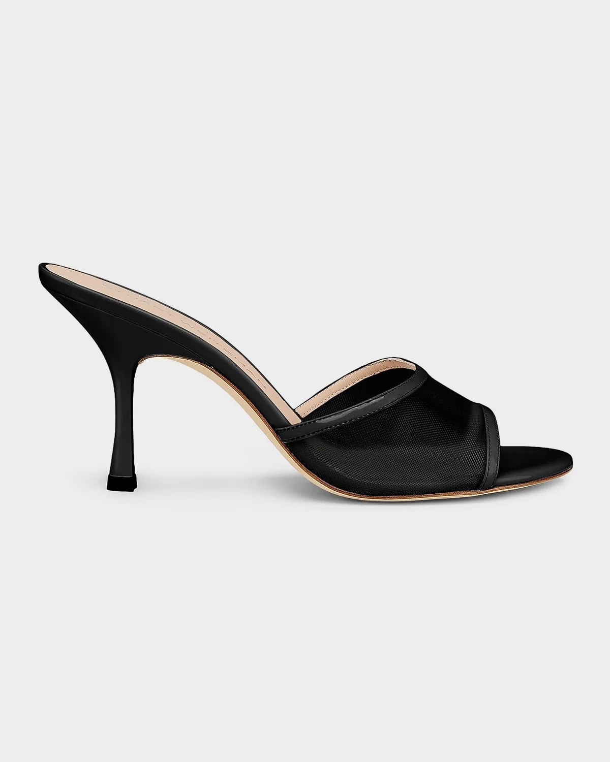 85mm Bareitall Mesh and Patent Leather Sandals
