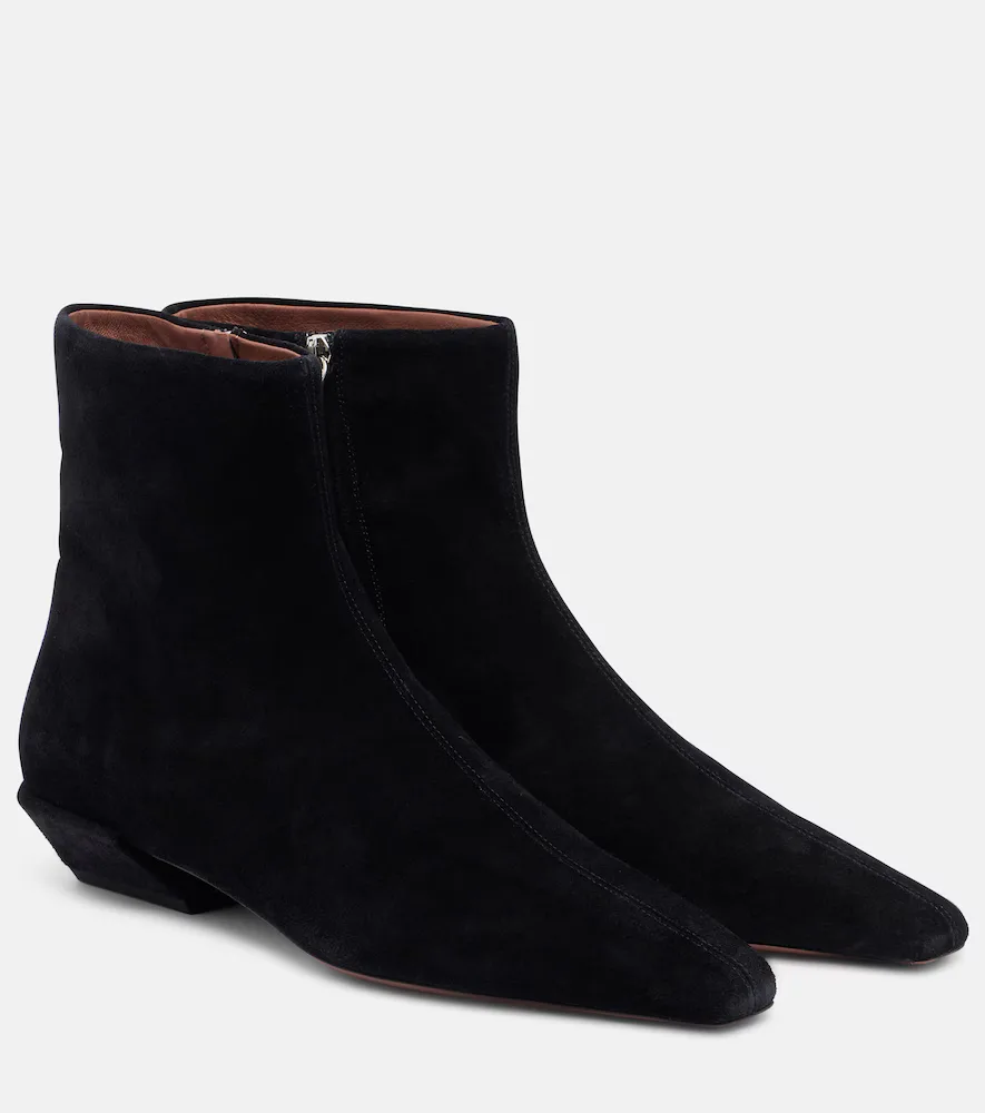 Bettina Suede Ankle Boots