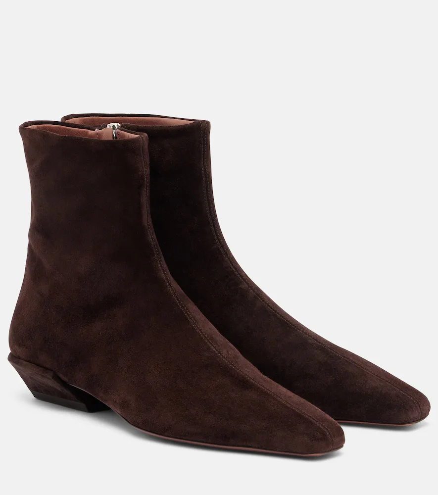 Bettina Suede Ankle Boots