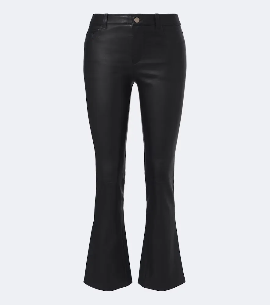 Dean Flared Leather Pants by Stouls