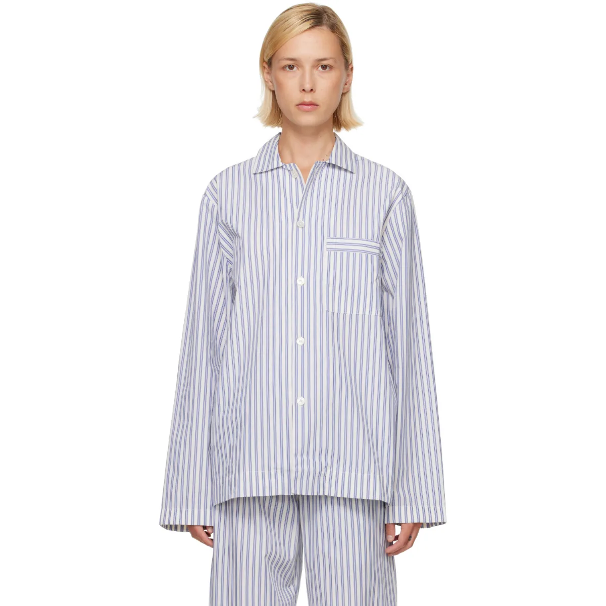 Poplin Long-Sleeved Pyjama Shirt