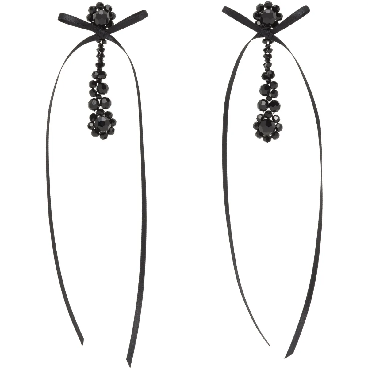 Victorian Drip Bow Earrings by Simone Rocha
