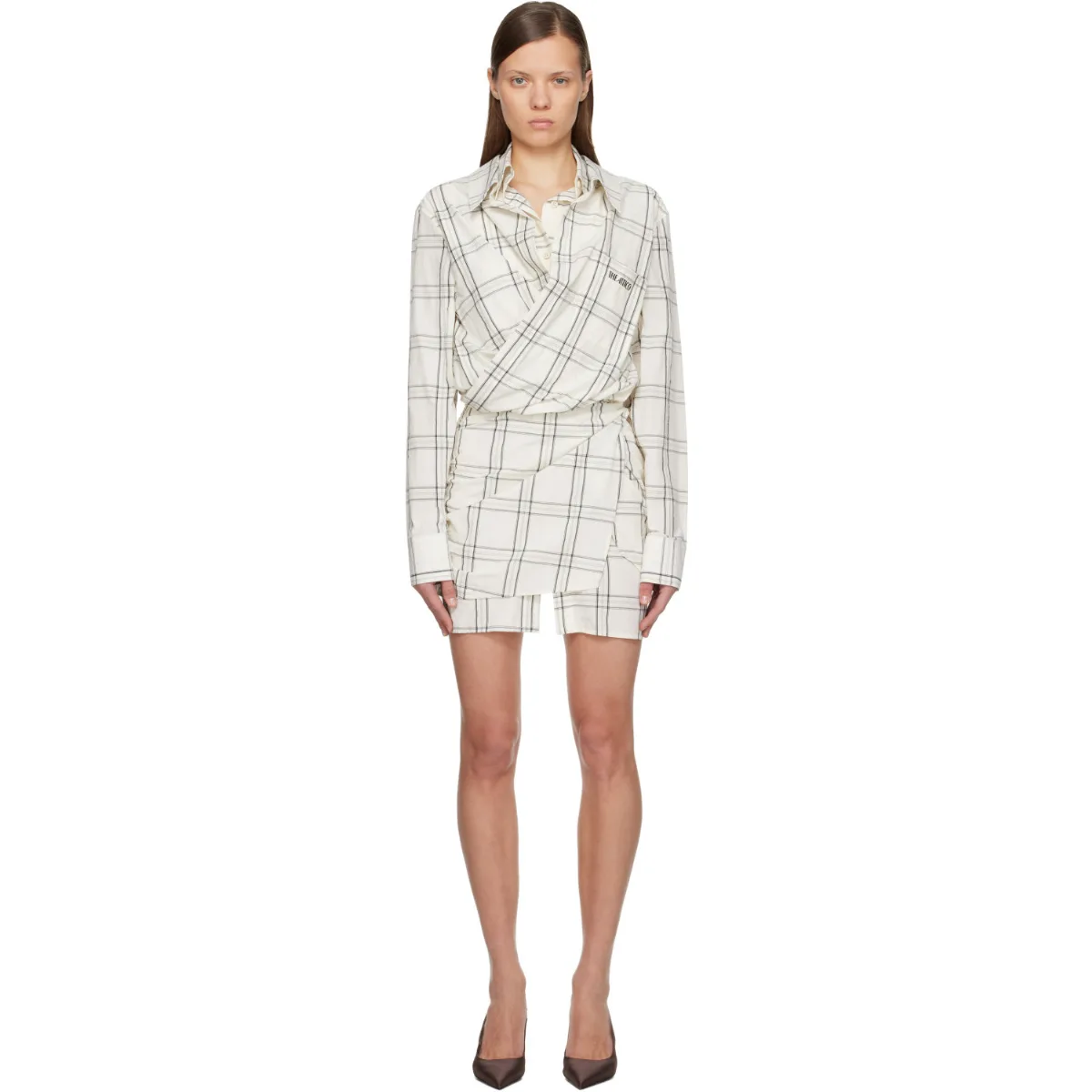Cotton Popeline Vichy Minidress