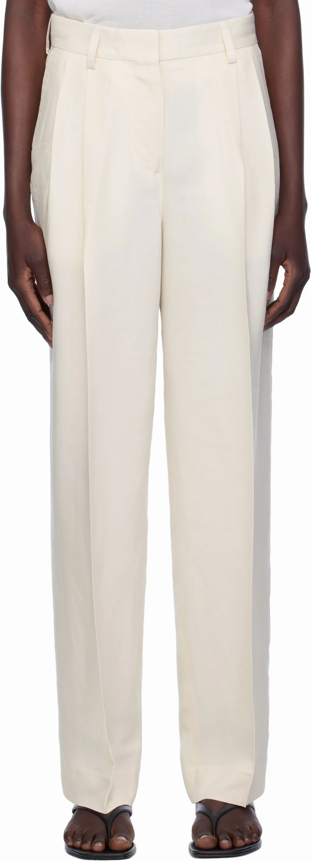 Double-Pleat Fluid Trousers