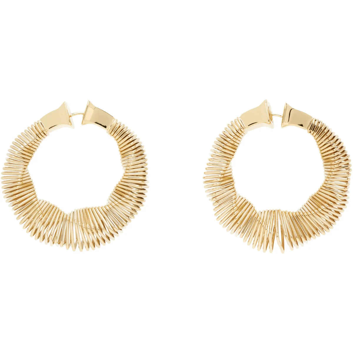 Square Spiral Small Hoop Earrings