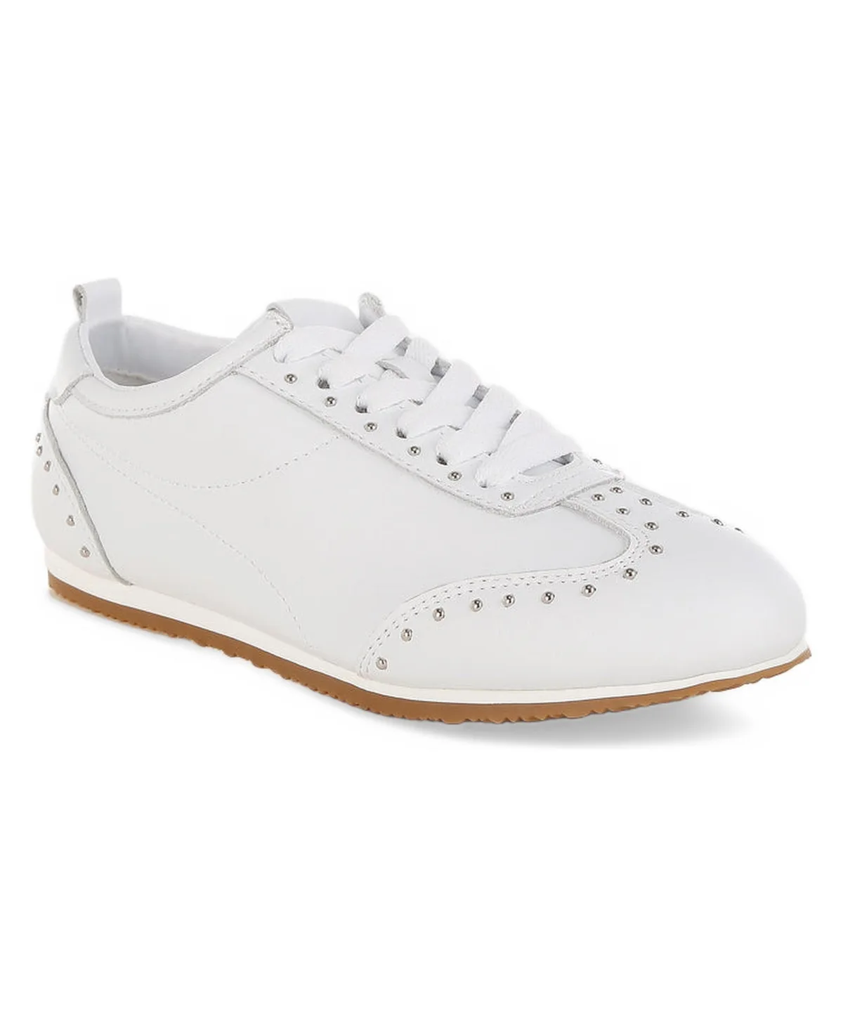 Odaya Studded Real Soft Leather Sneakers