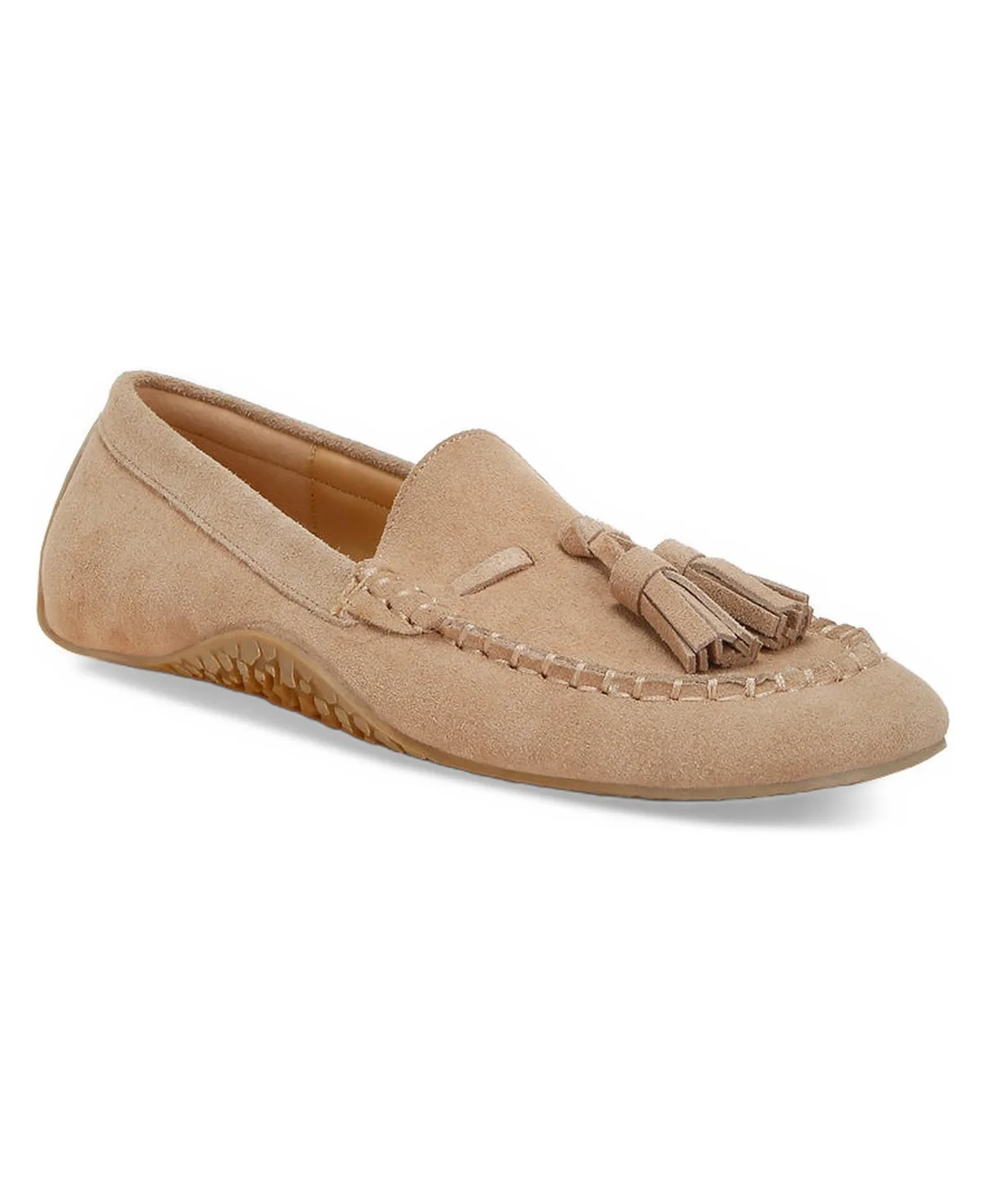 Kipstar Suede Round Toe Tassel Loafers