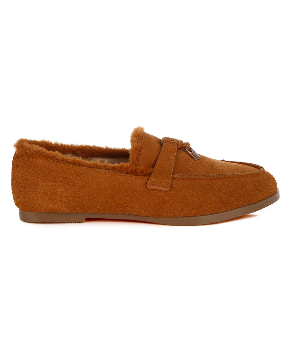 Ohrid Suede & Faux Fur Flat Loafers