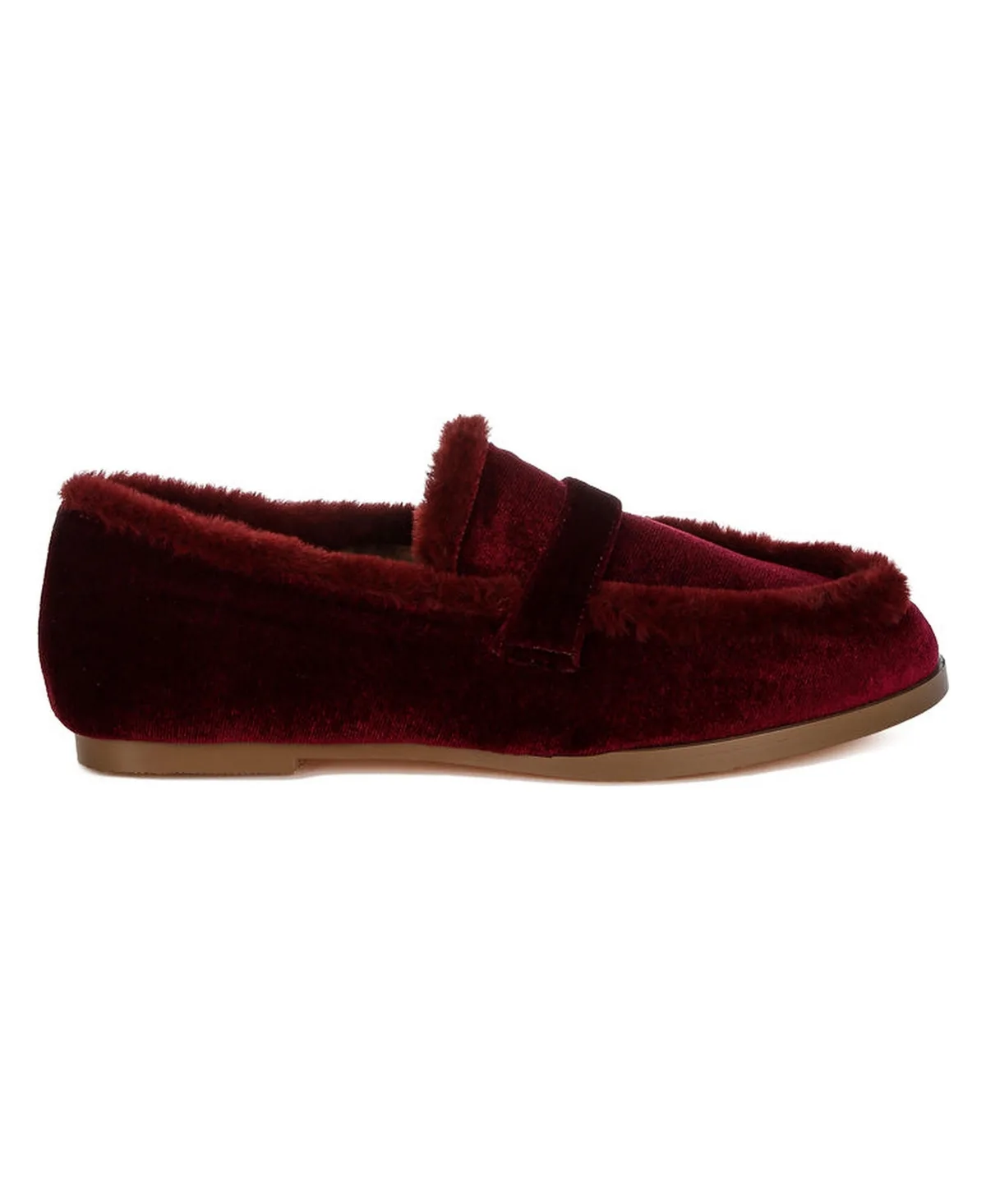 Bastian Fur Detail Velvet Loafers