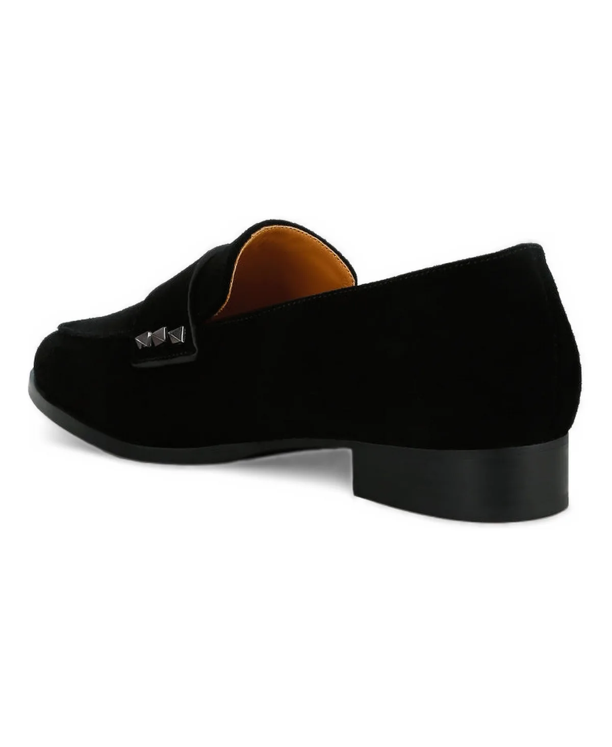 Studded Suede Loafers