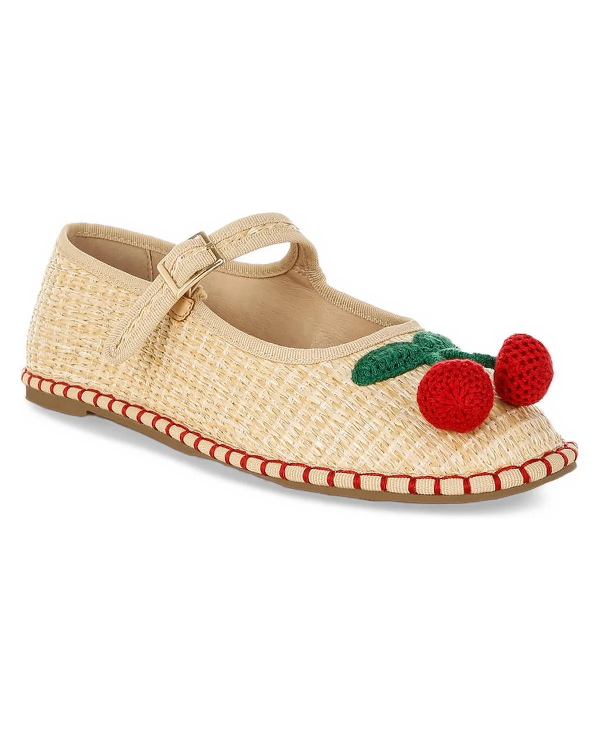 Brunch Date Cherry Accent Mary Jane Flats