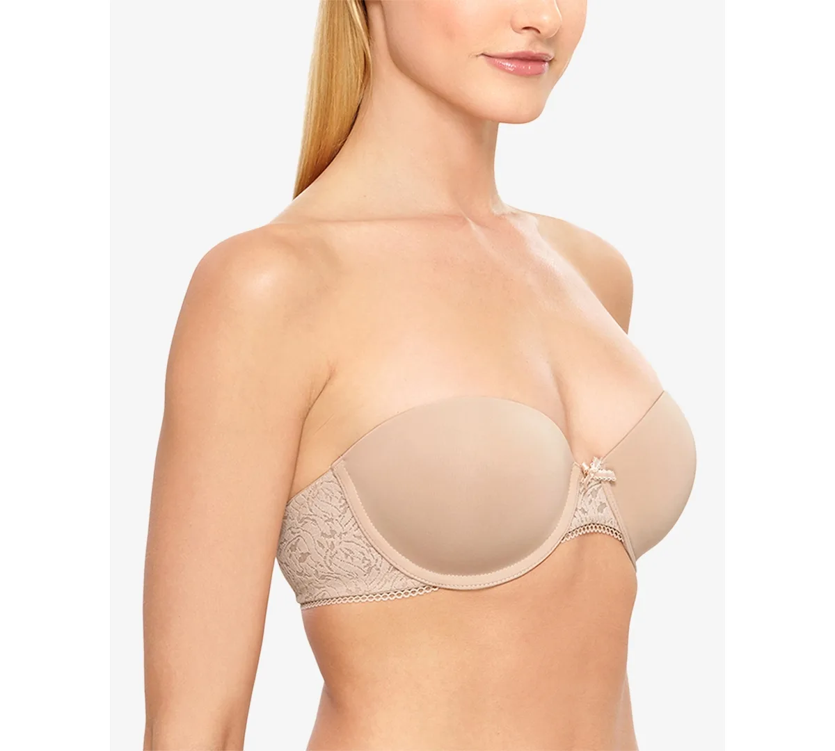 By Wacoal Modern Method Strapless Picot-Trimmed Bra 954217