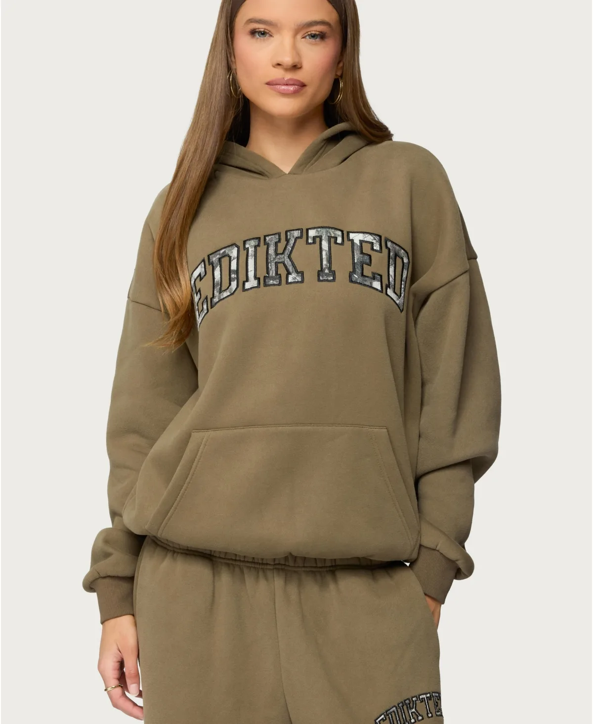 Camo Crush Oversized Hoodie
