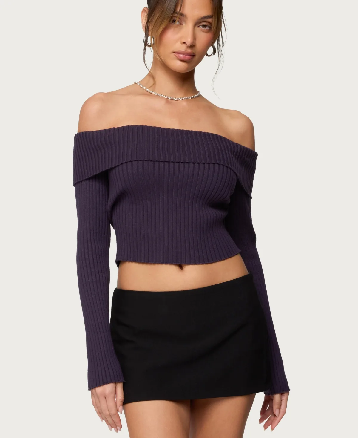 Lauren Knit Foldover Top