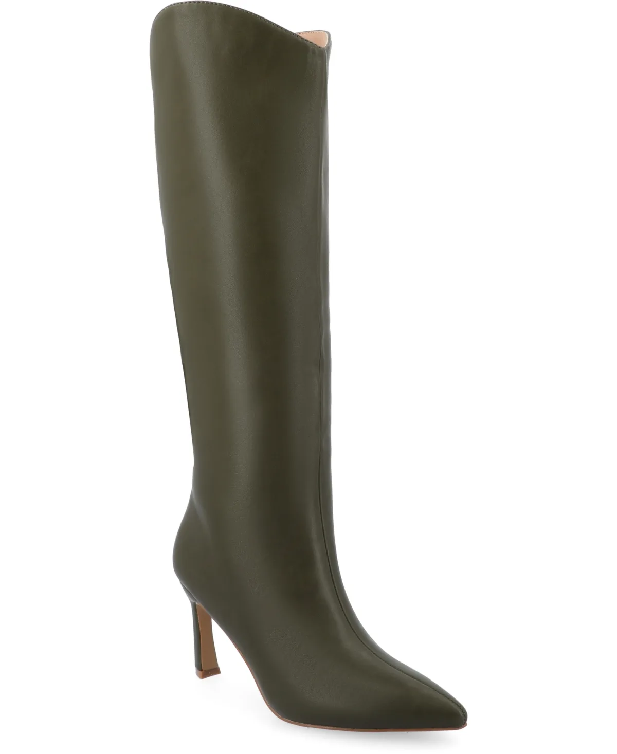 Rehela Pointed Toe Stiletto Knee High Dress Boots by Journee Collection