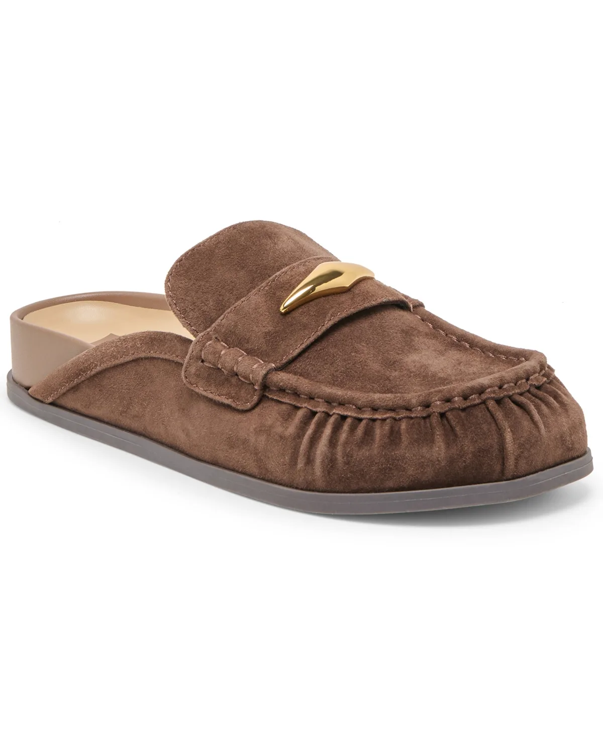 Jordero Buckle Tailored Flat Mules