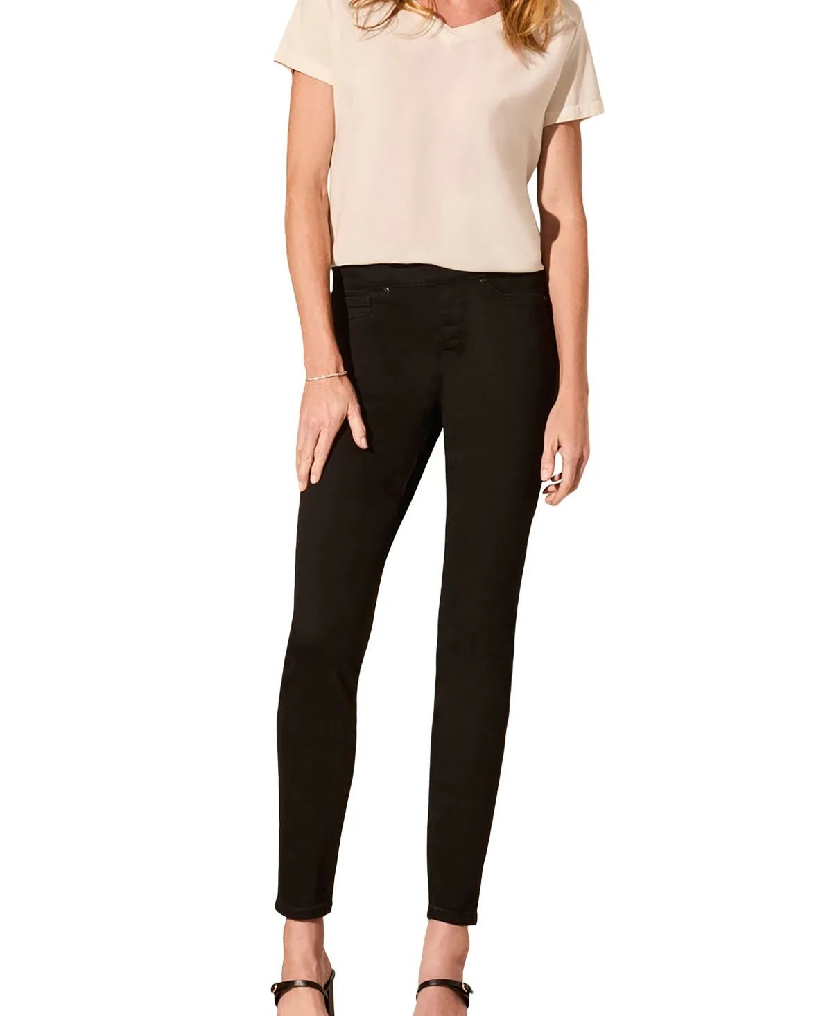 Audrey Elastic-Waist Jeggings by Tribal
