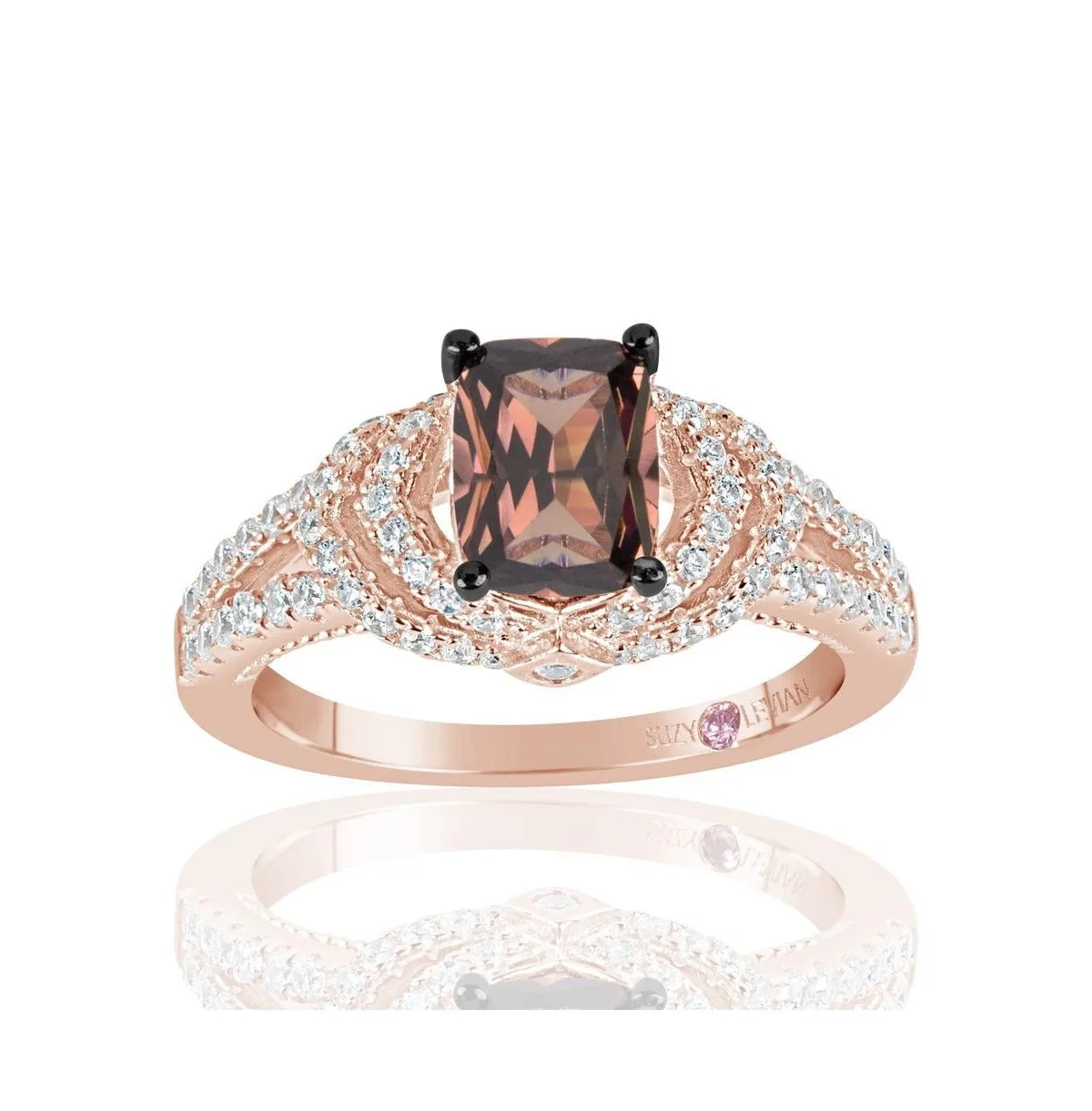 Suzy Levian Sterling Silver Cubic Zirconia Ring