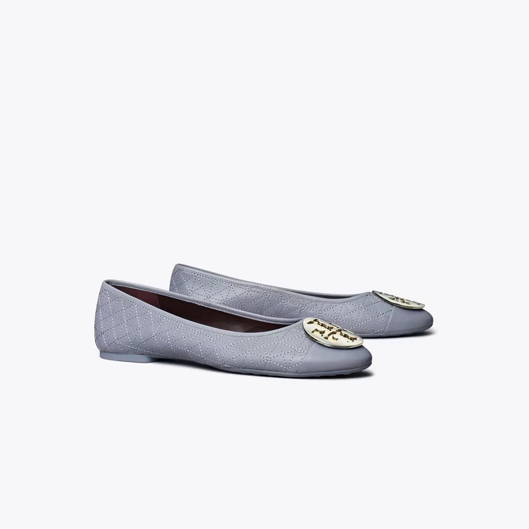 Claire Cap-Toe Quilted Ballet by Tory Burch