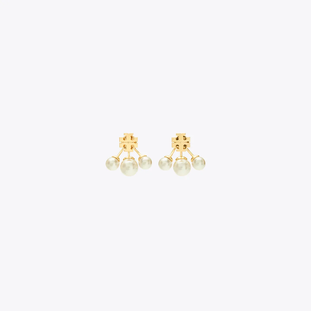 Moondance Pearl Front-Back Earrings