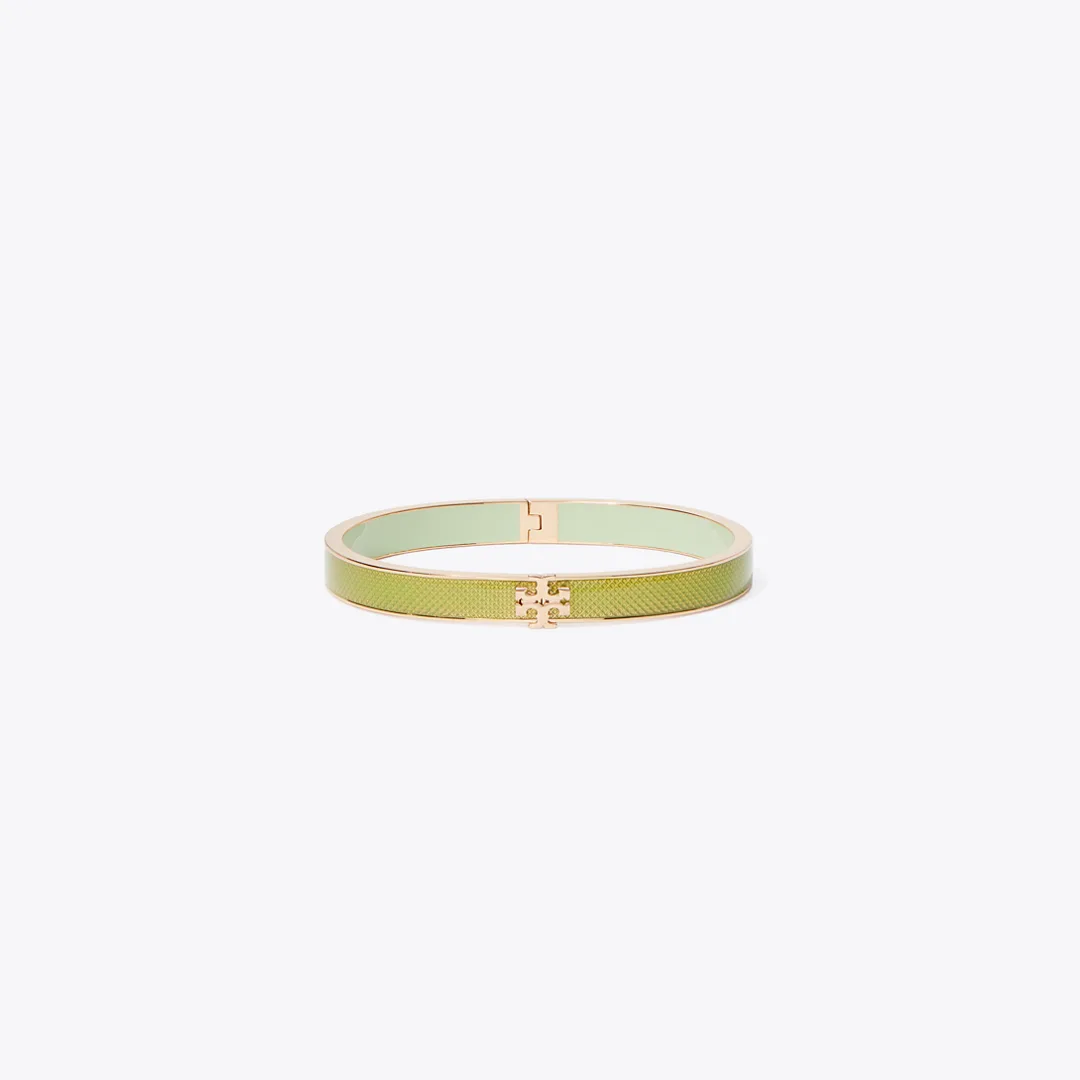 Medium Icon Guilloché Enamel Bracelet by Tory Burch