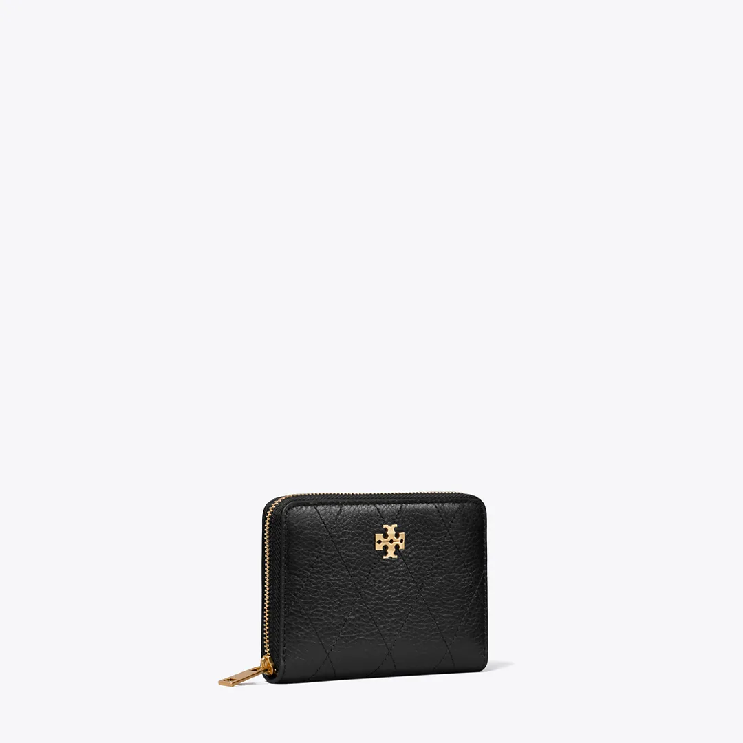 Small Charlie Quilted Zip-Around Wallet