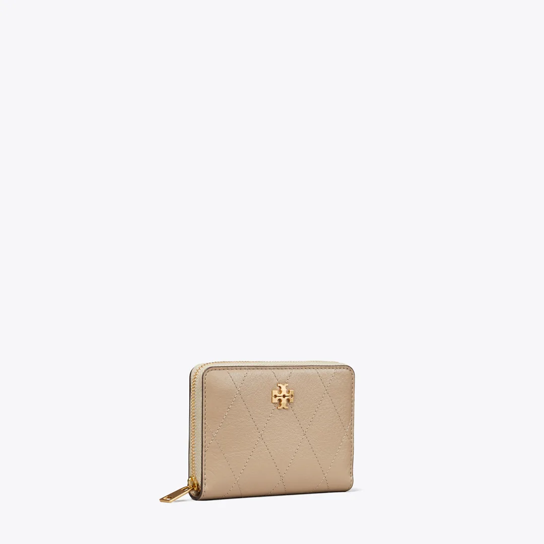 Small Charlie Quilted Zip-Around Wallet