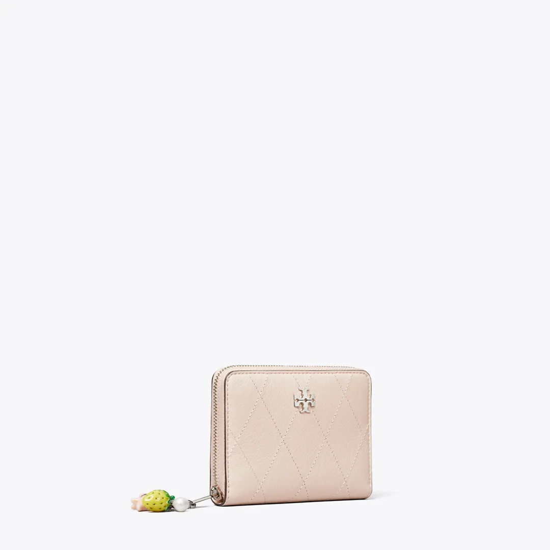 Small Charlie Quilted Zip-Around Wallet