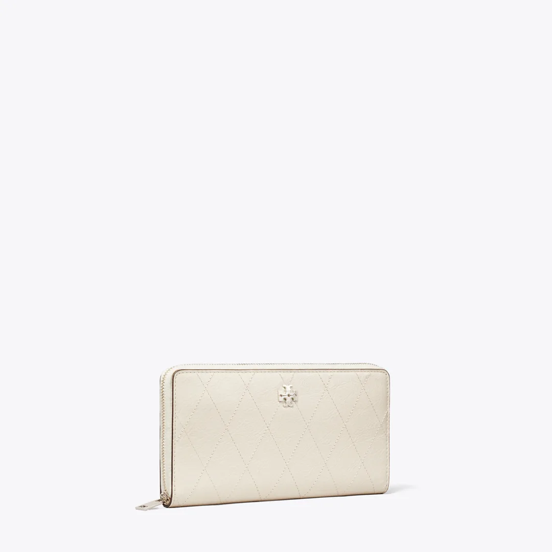 Charlie Quilted Zip Continental Wallet