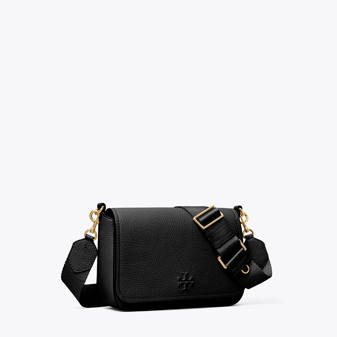 Leather Flap Crossbody