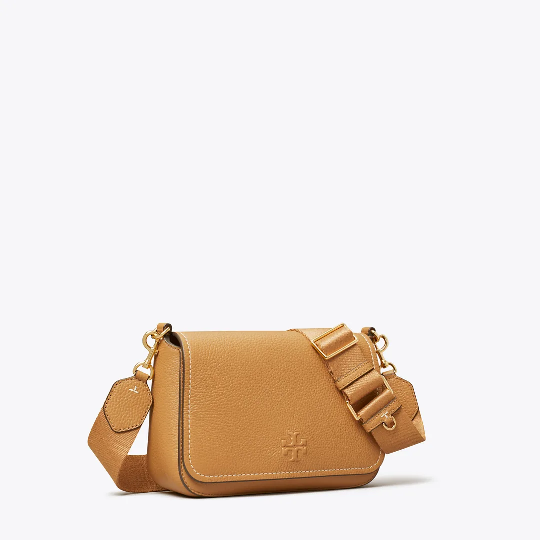 Leather Flap Crossbody