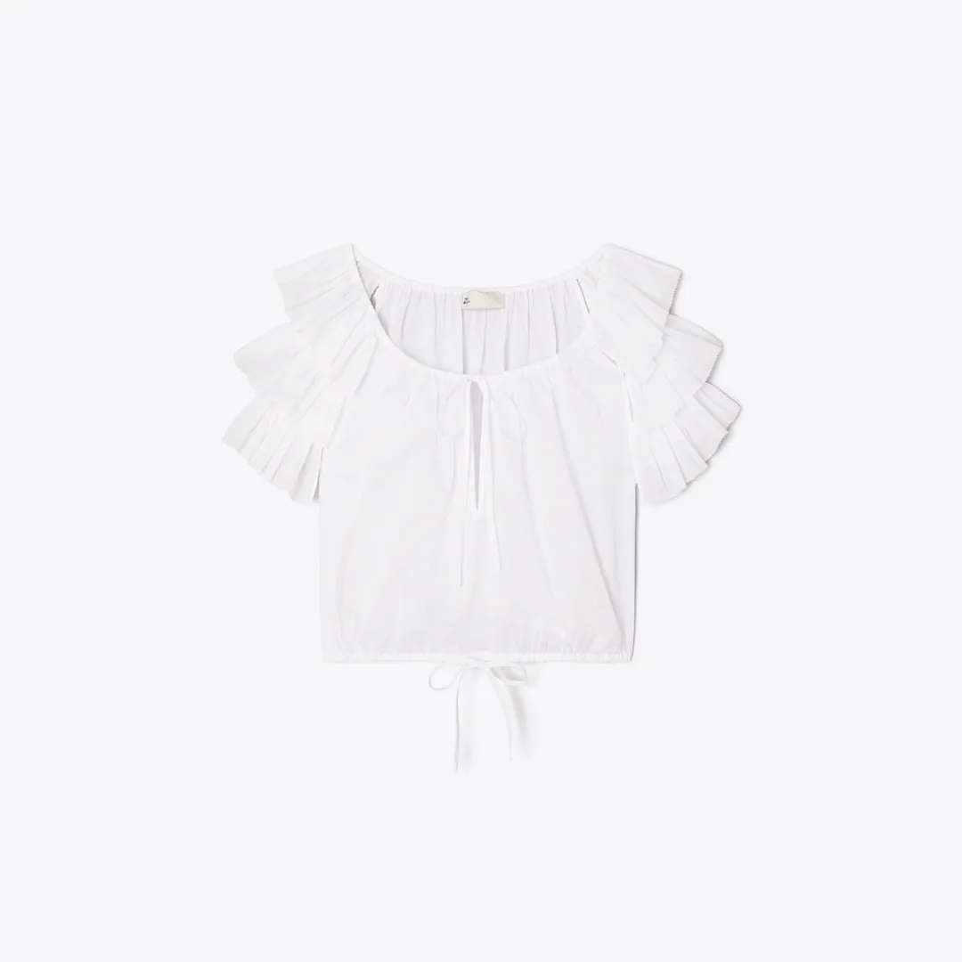 Ruffle Cotton Top