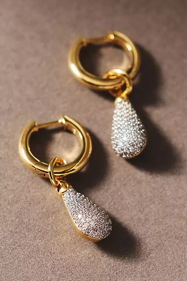 Pavé Huggie Earrings
