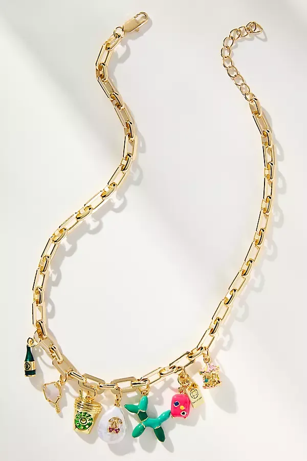 The Jet Setter Dainty Charm Necklace