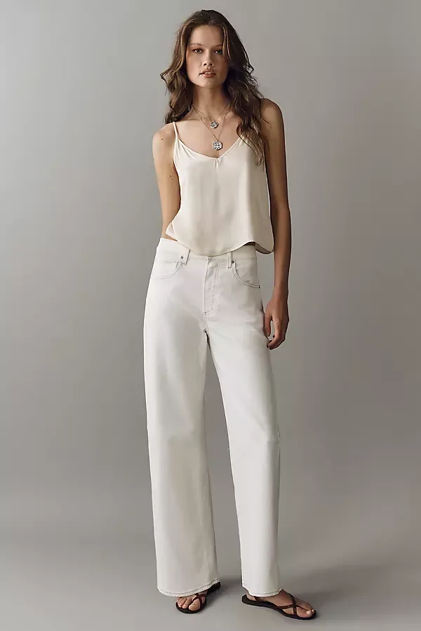 Arellia Skimmer High-Rise Tapered Jeans by PAIGE