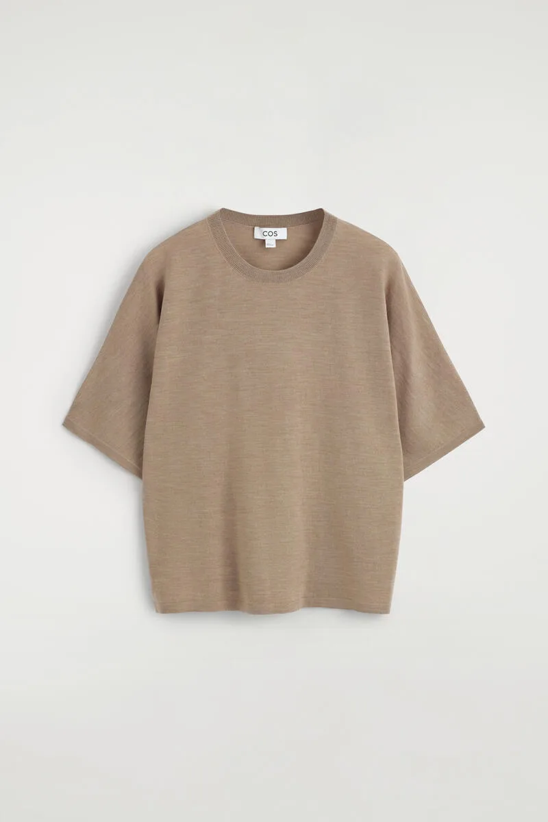 Knitted Merino Wool T-Shirt