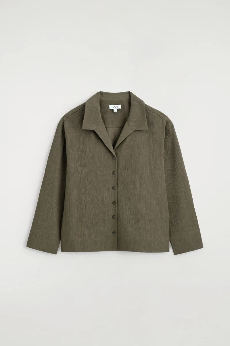 Crinkled-Jersey Shirt