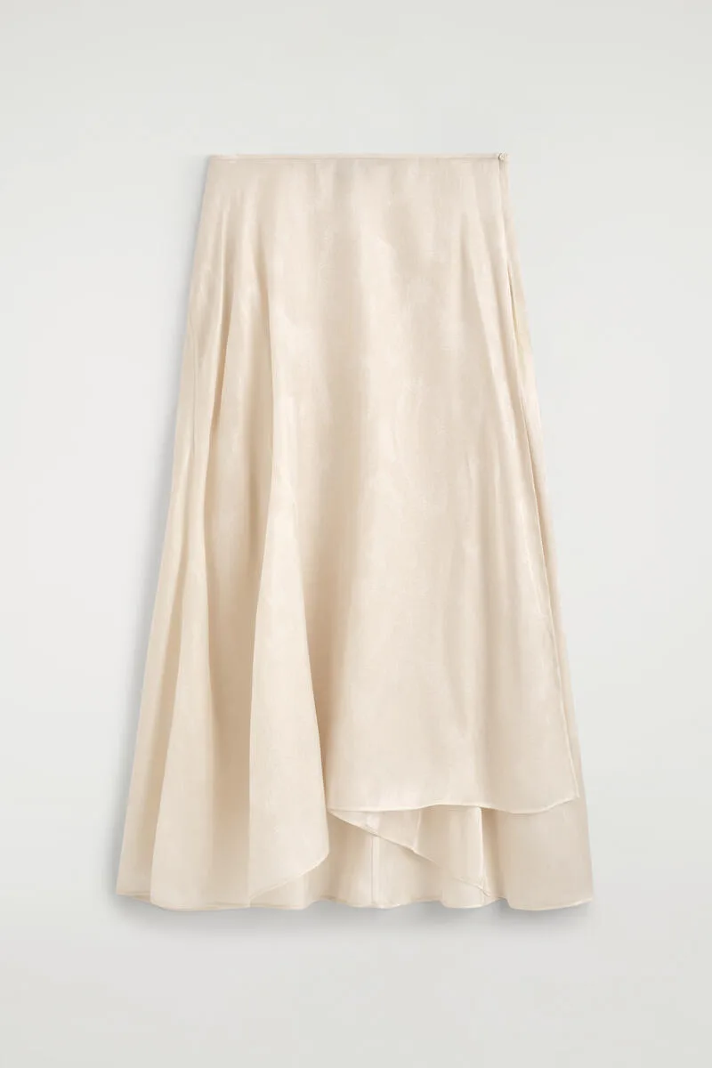 Jacquard Handkerchief Midi Skirt