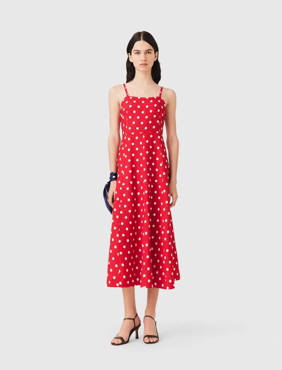 Backless Linen-Blend Maxi Dress